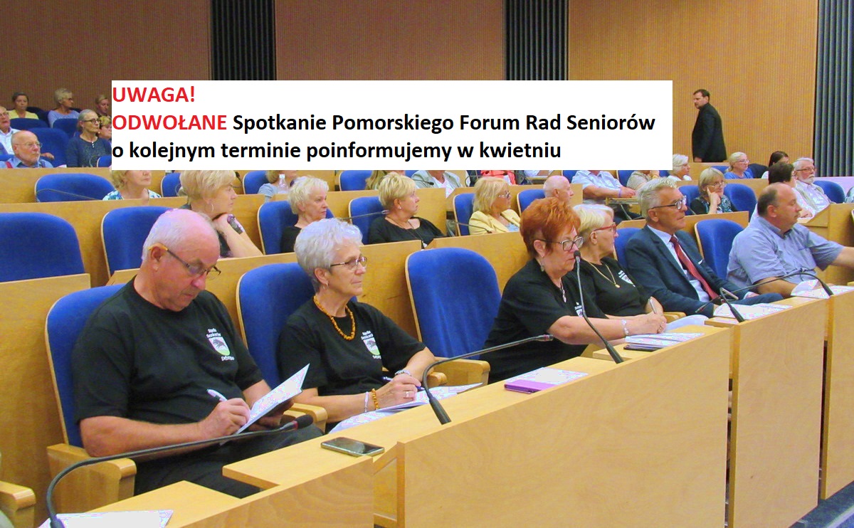 Zaproszenie na VIII spotkanie Pomorskiego Forum Rad Seniorów [ODWOŁANE]