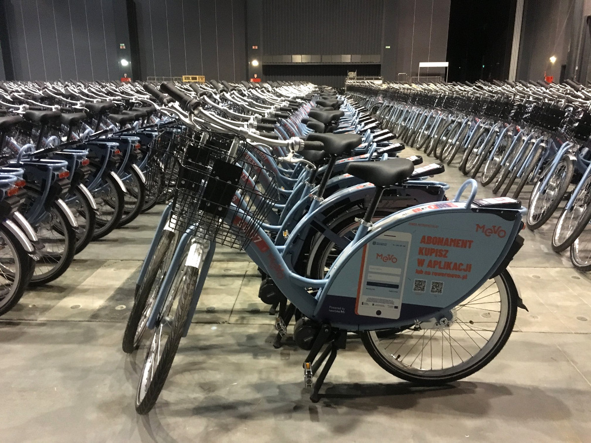 Kolejne podejście do roweru metropolitalnego Mevo. Zaczynają się testy ponad 1200 rowerów i 660 stacji