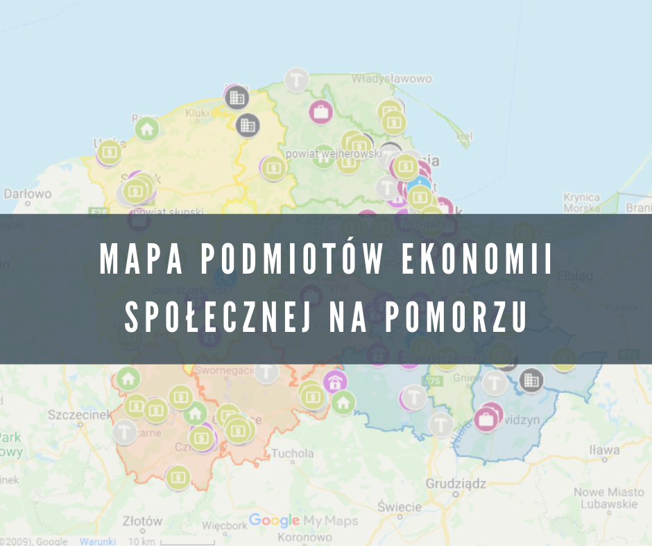 Mapa podmiotów ekonomii społecznej z Pomorza już dostępna! Wejdź i sprawdź