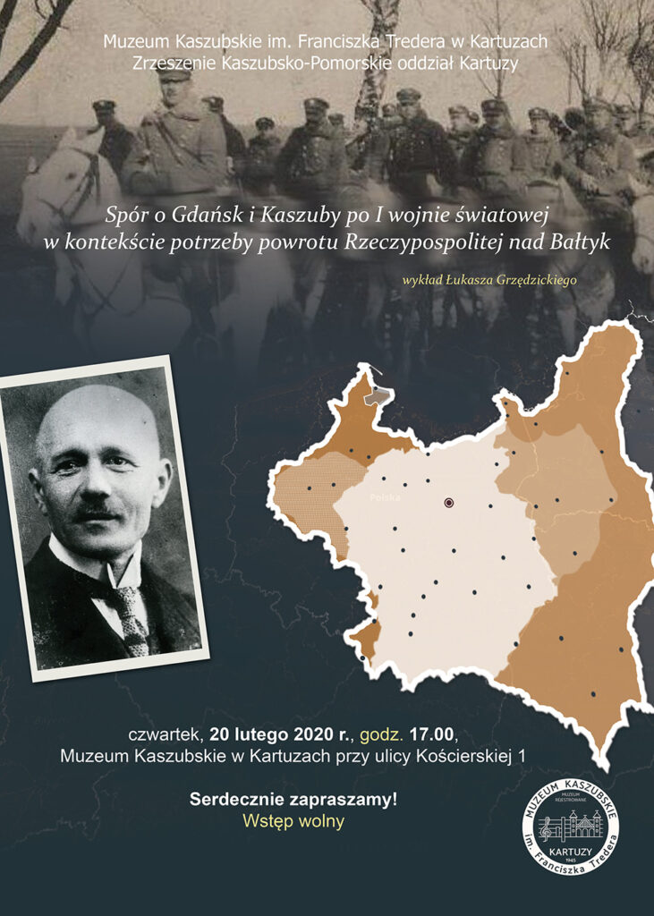 Zaproszenie na Wykład „Spór o Gdańsk i Kaszuby po I wojnie światowej  w kontekście potrzeby powrotu Rzeczypospolitej nad Bałtyk”