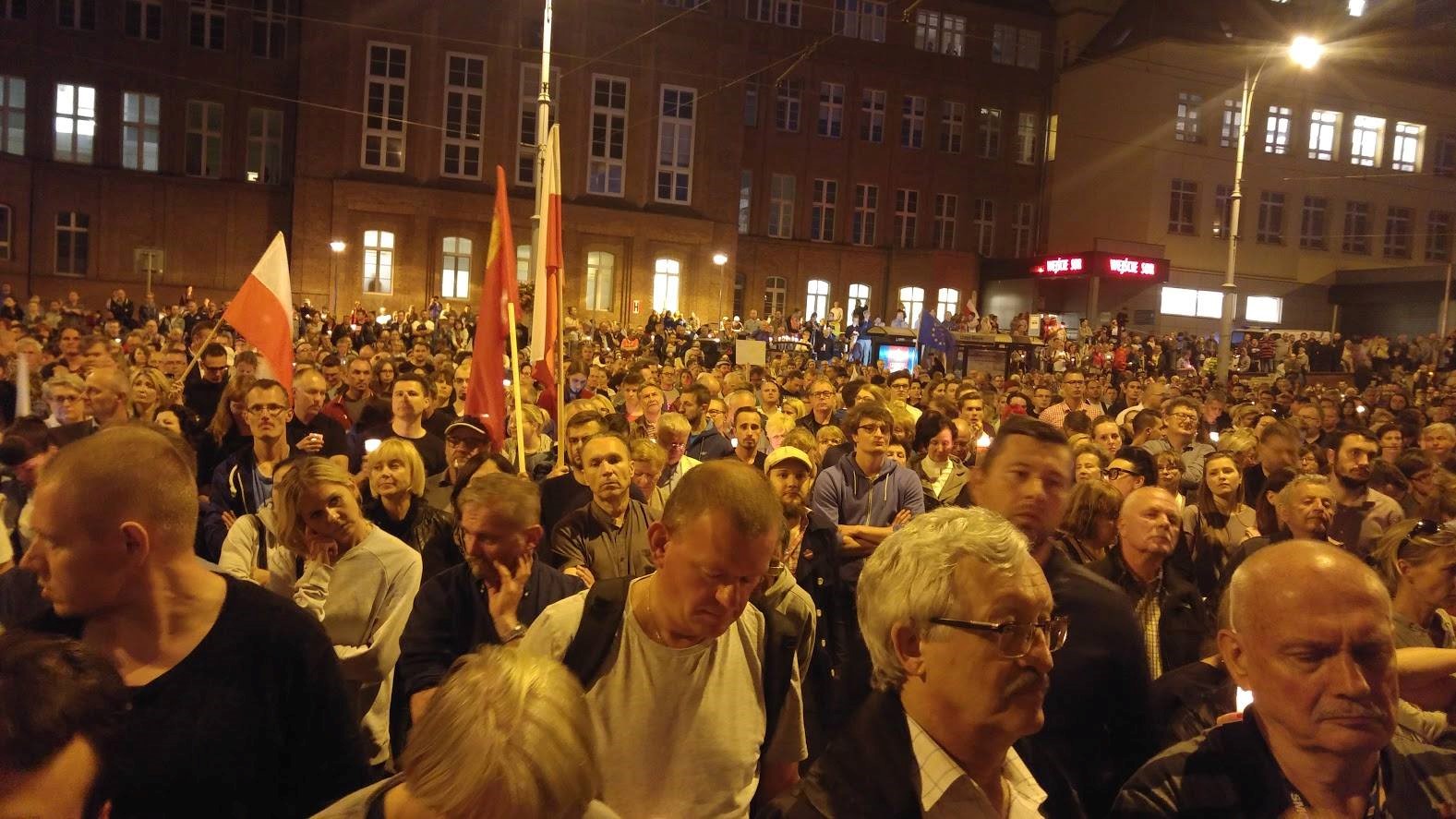 Protest przed sądem w Gdańsku. Fot. Marek Sterlingow