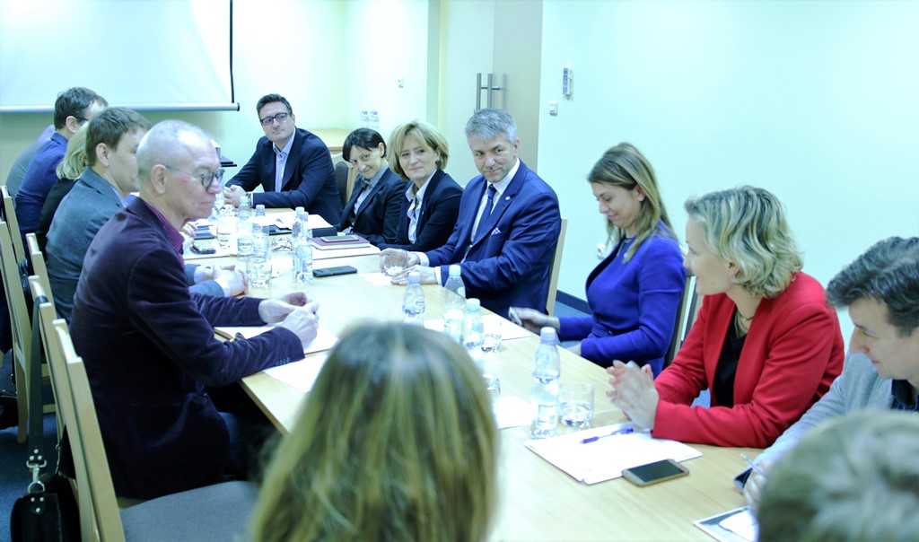 Spotkanie kierownictwa Wód Polskich z przedstawicielami Zespołu roboczego ds. polskiego odcinka MDW E70