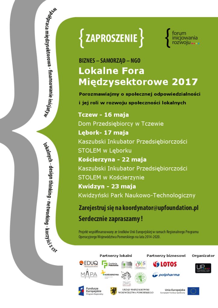 Zaproszenie do współtworzenia i uczestnictwa w II Lokalnym Forum Międzysektorowym