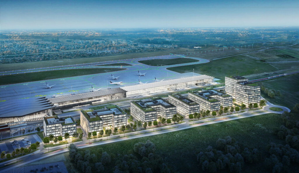 Takiej inwestycji jeszcze w Polsce nie było! Airport City Gdańsk, czyli biznesowe centrum przy lotnisku