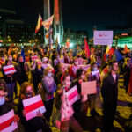 Wiec poparcia dla Wolnej Białorusi w Gdańsku pod historyczną Bramą nr 2, 31 sierpnia 2020 r.