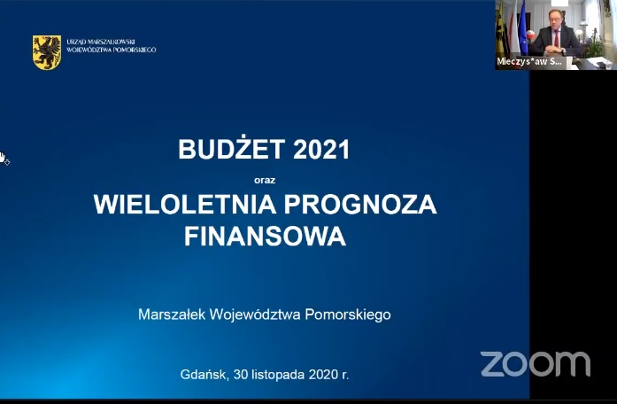 Pierwsze czytanie projektu budżetu. Na co pomorski samorząd w 2021 r. wyda 1,1 mld zł?