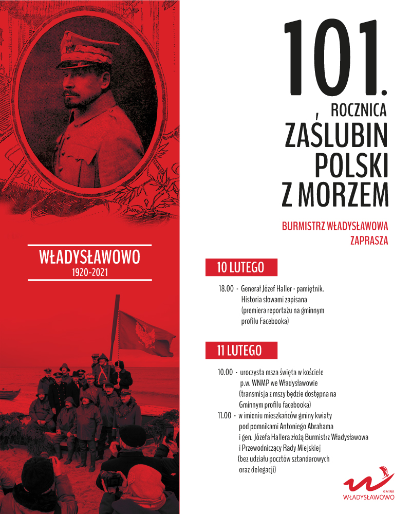 101. rocznica Zaślubin Polski z Morzem plakat