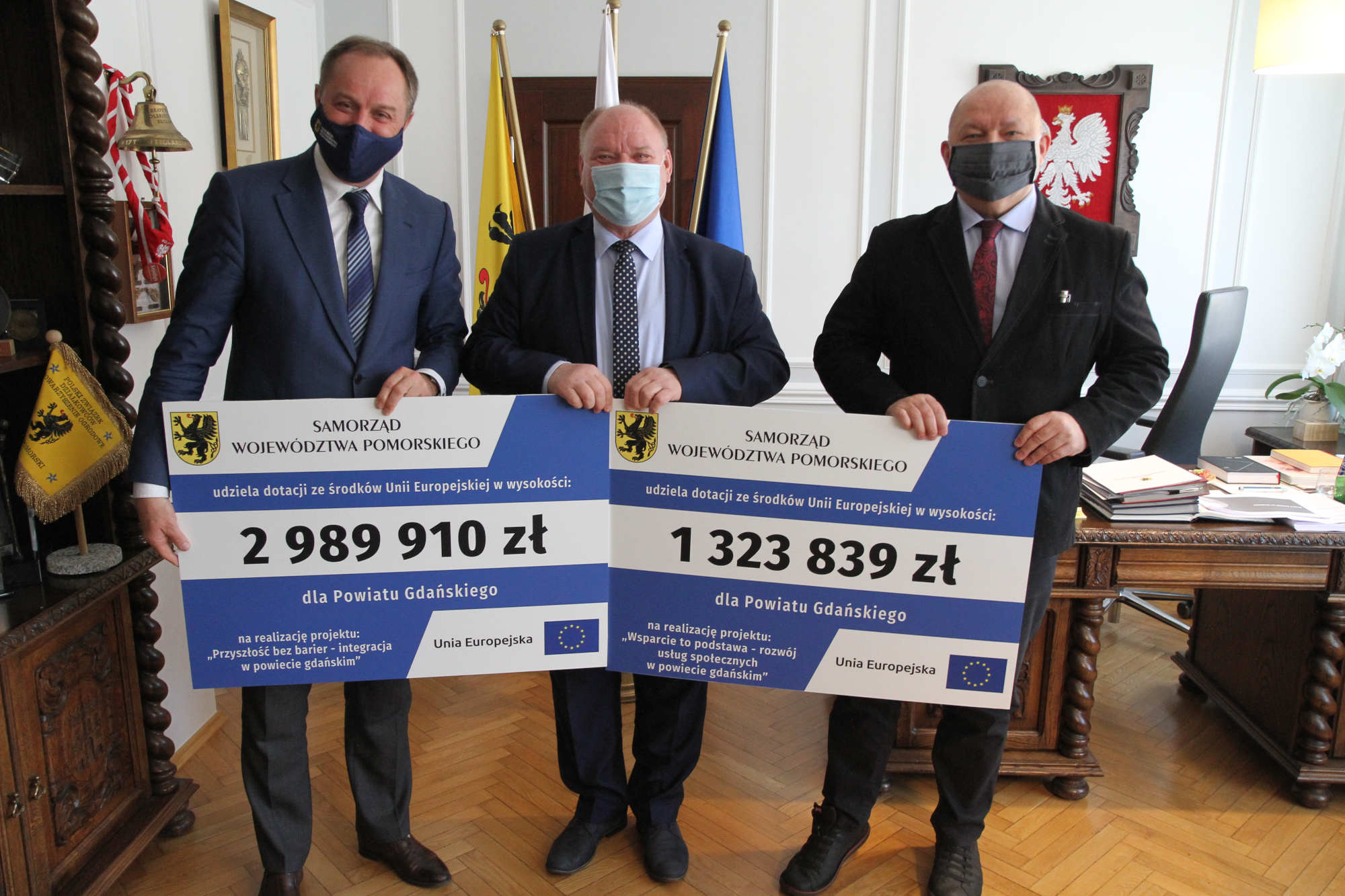 Ponad 4,31 mln zł dla powiatu gdańskiego. Unijne dotacje na wsparcie usług społecznych