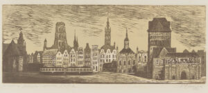 Panorama Gdańska (1956) autorstwa Stanisława Żukowskiego