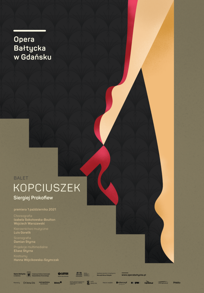 Kopciuszek, plakat. Fot. mat. prasowe Opery Bałtyckiej w Gdańsku