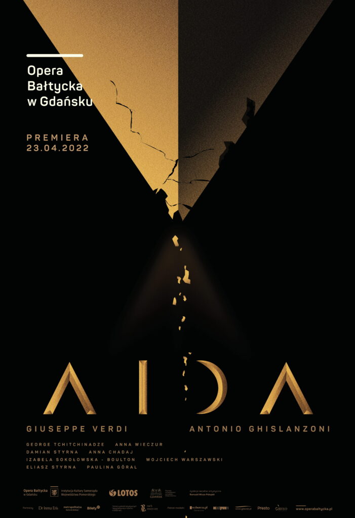 Aida, plakat. Fot. mat. prasowe Opery Bałtyckiej w Gdańsku
