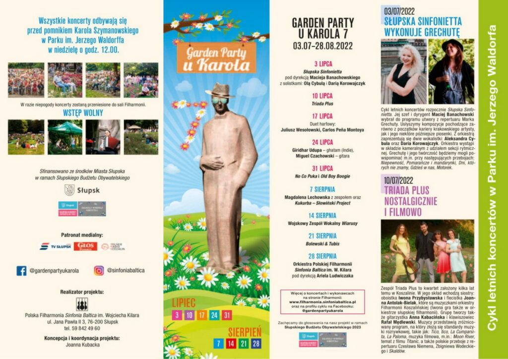 Garden Party u Karola, plakat. Fot. mat. prasowe PFSB