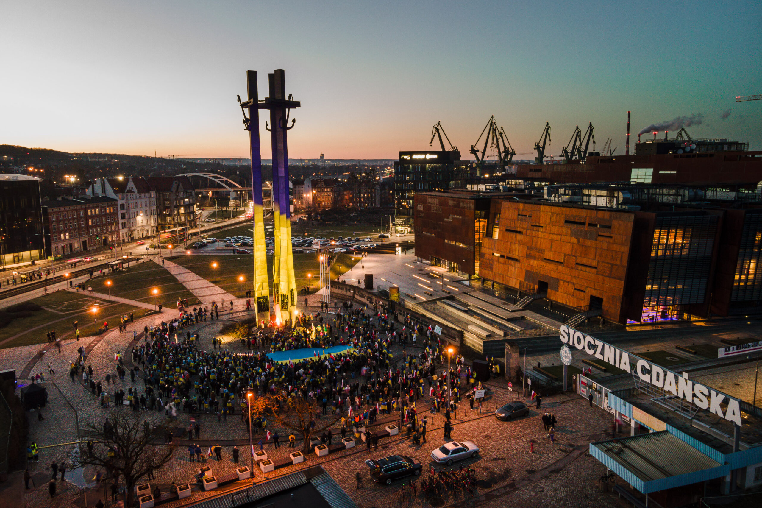 Gdańsk solidarny z Ukrainą. W sobotę był wiec, a w poniedziałek debata na UG [FOTO]