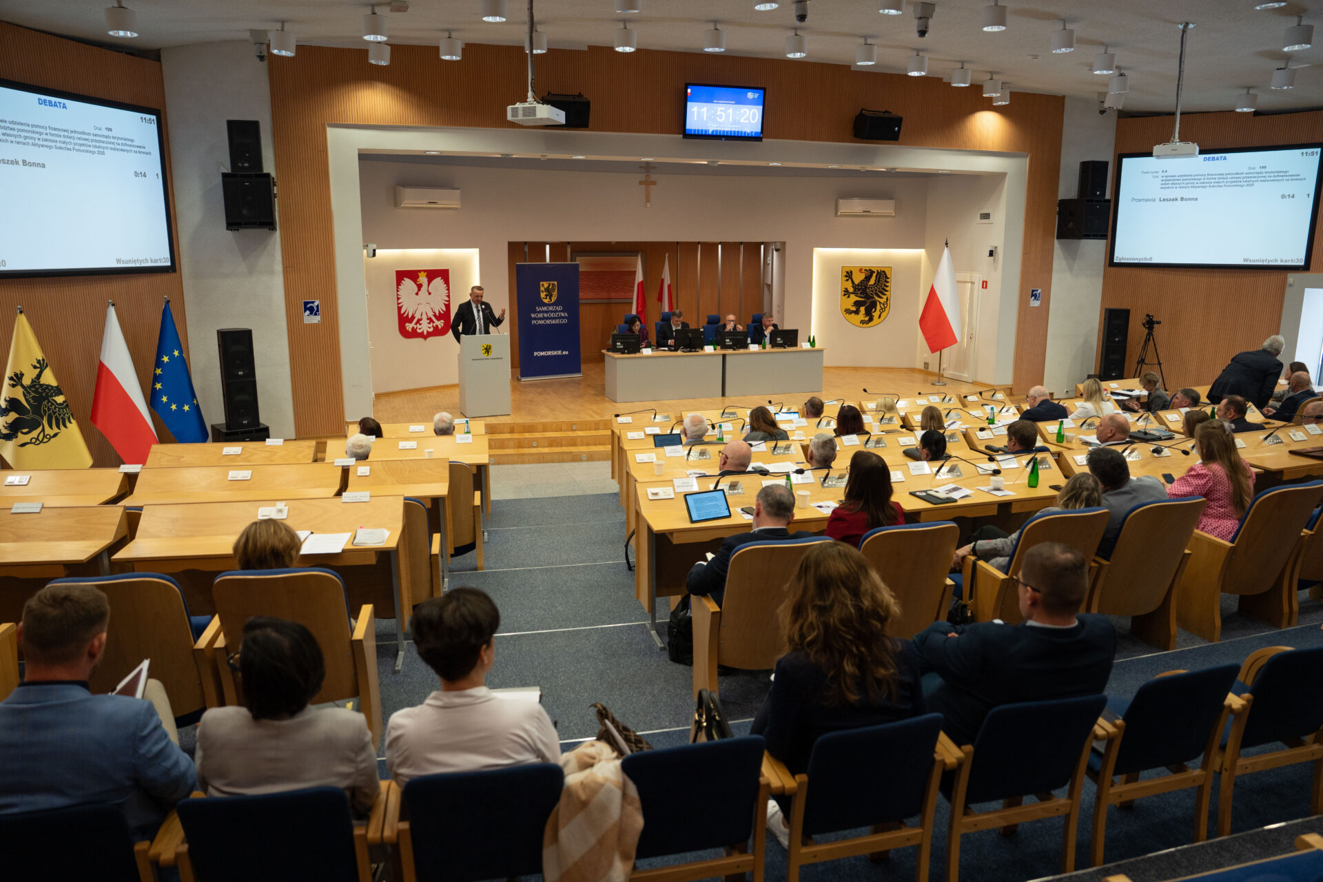 XV sesja Sejmiku Województwa Pomorskiego [TRANSMISJA OD GODZ. 11.00]