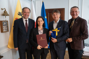 uroczyste podpisanie 3 umów z Miastem i Gminą Chojnice w ramach FEP 2021-2027