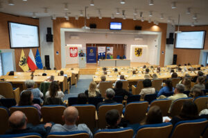 Konferencja "czyste powietrze - wyzwania i rozwiązania". Widok na sale im. lecha bądkowskiego