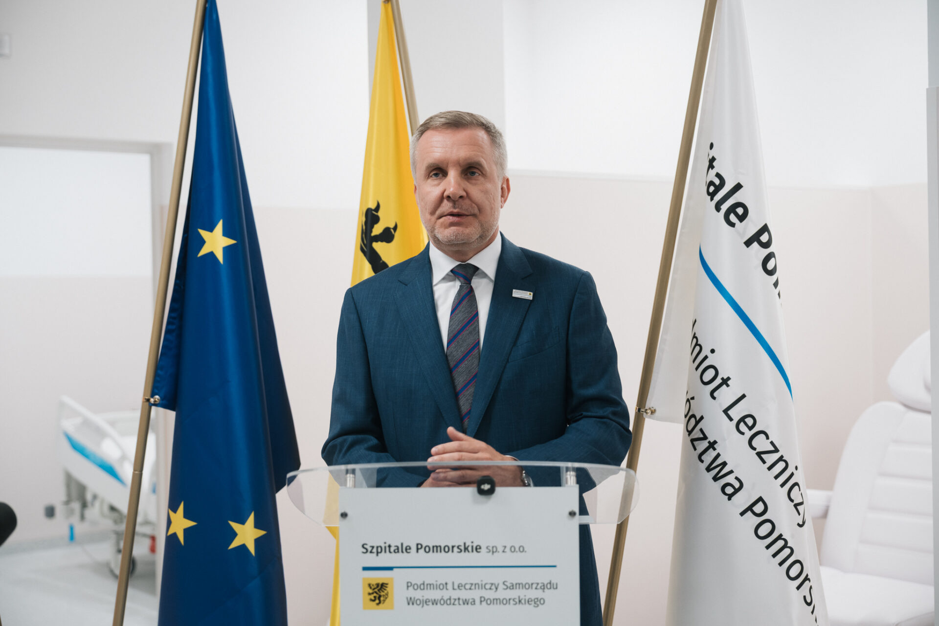 Otwarcie pracowni PET w Szpitalu Morskim im. PCK w Gdyni z udziałem Dariusza Nałęcza