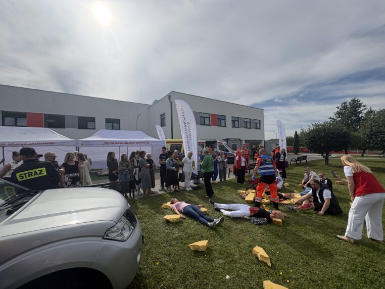 Ćwiczenia służb w kościerskim szpitalu. Bezpieczeństwo zaczyna się od przygotowania [FOTO]